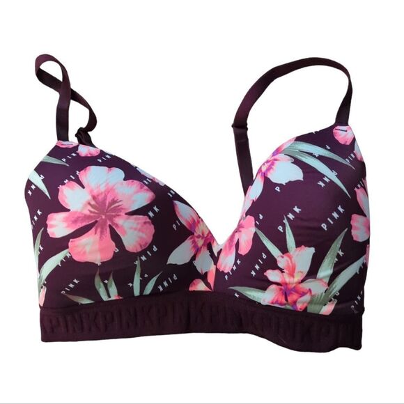 PINK By Victoria Secret Floral Print Bra - Picture 1 of 3